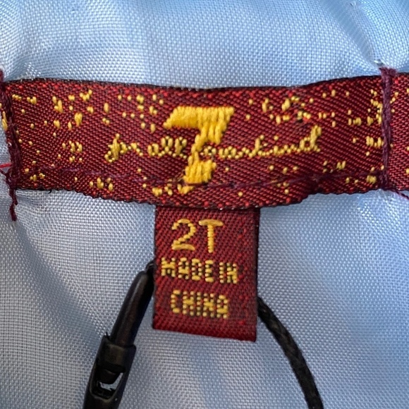 7 For All Mankind Girl's Insulated Lined Zip Up Vest Size 2T Winter Vest NEW - Picture 2 of 12